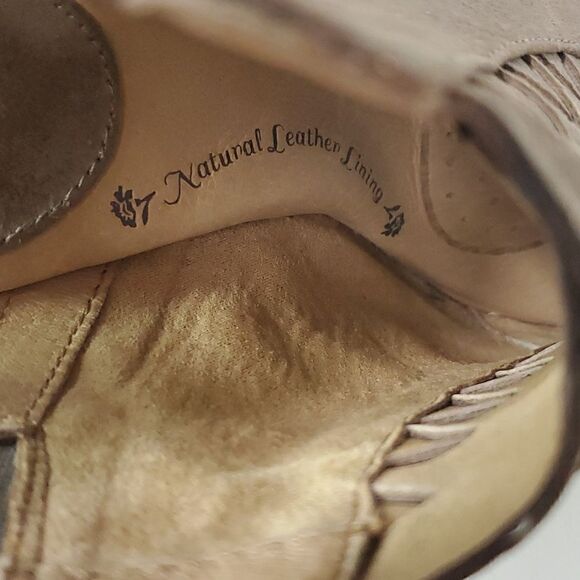 Soft McKenna Metallic Braided Peep Toe Leather Comfort Heeled Sandals US Size 6M - Picture 7 of 10